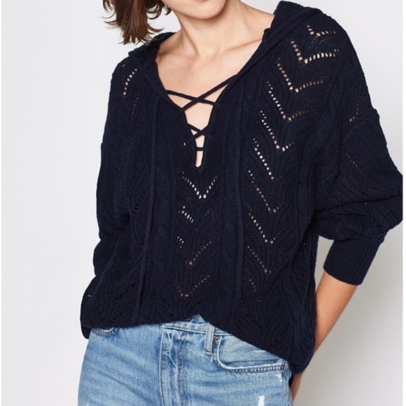 Joie Cashmere Wool Hooded Maira Sweater S - Picture 2 of 11